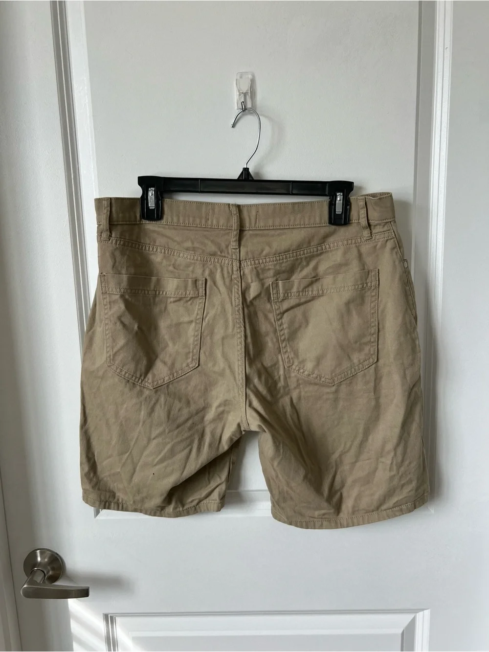 Men's Flat Front Casual Shorts in Khaki